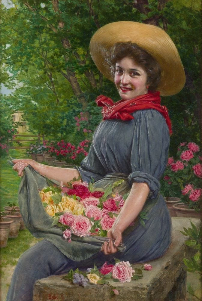 La ragazza con le rose